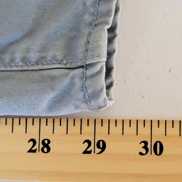 Levi's 513 Powder Blue Wash Denim Slim Straight Jeans Men Size 33x32 - Picture 5 of 9